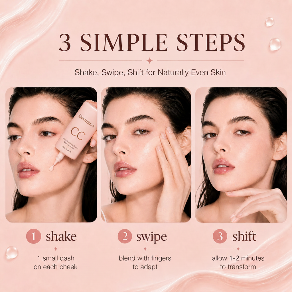 Last Day Buy1 Get 1 Free❤️ Dermiova Skin-PerfectingCC Serum-Cream